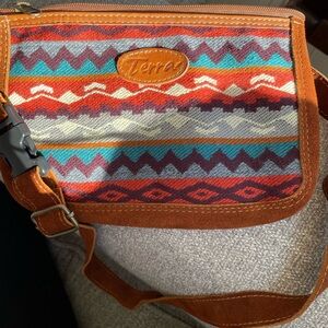 Multicolor Patterned Shoulder Bag